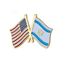 U.S.A & Israel Friendship Flag Pin Lapel / country flag Badge / United States and Israel flag pin Brooch / Israel National Flag Lapel Pin