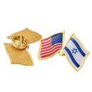 U.S.A & Israel Friendship Flag Pin Lapel / country flag Badge / United States and Israel flag pin Brooch / Israel National Flag Lapel Pin