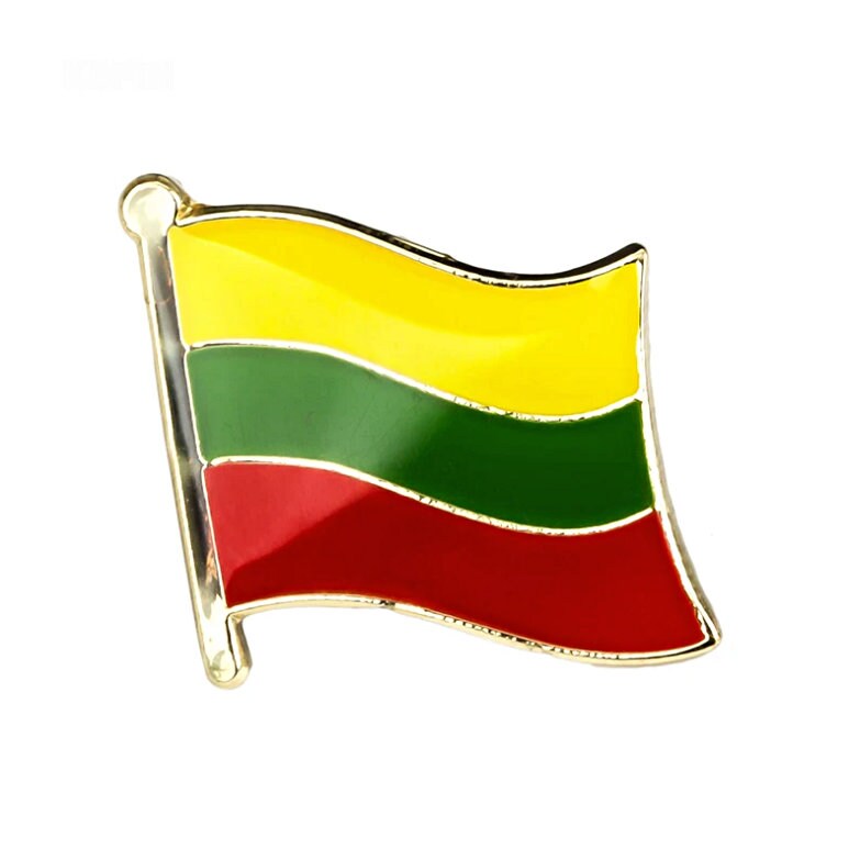 Lithuania Flag Lapel clothes / country flag Badge / Lithuanian national flag Brooch / Lithuania National Flag Lapel Pin