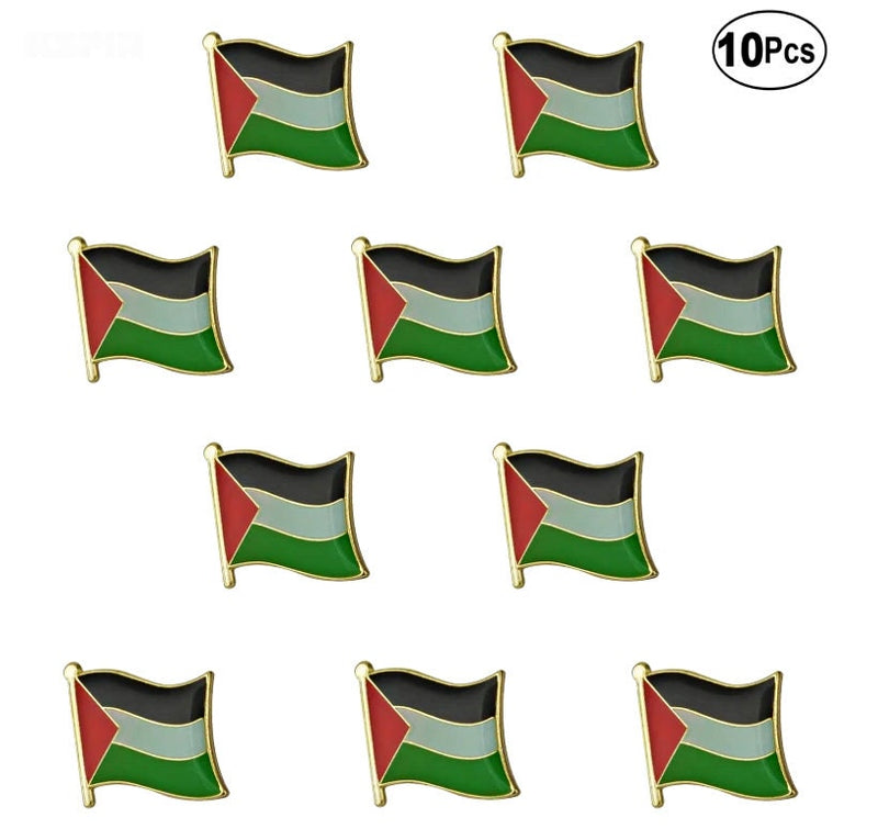 Palestine Flag Lapel clothes / country flag Badge / Palestinian national flag Brooch / Palestine National Flag Lapel Pin