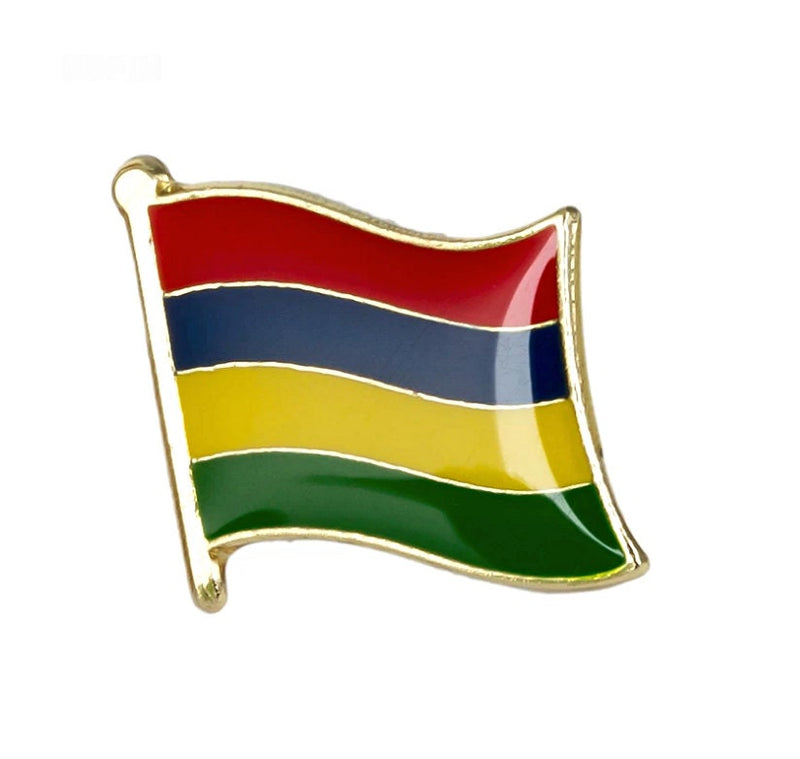 Mauritius Flag Lapel Pins / Mauritius country flag Badge / Mauritius enamel lapel pins / Mauritius Brooch / Clothes pins