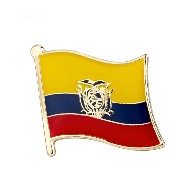 Ecuador Flag Lapel clothes / country flag Badge / Ecuador national flag Brooch / Ecuador National Flag Lapel Pin / Ecuador enamel pins