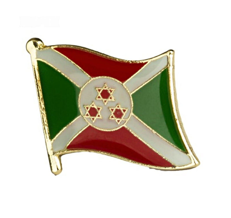 Burundi Flag Lapel Pins / Burundi country flag Badge / Burundi enamel lapel pins / Burundi Brooch / Clothes pins