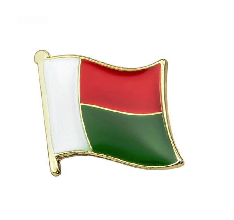 Madagascar Flag Lapel clothes / country flag Badge / Madagascar national Brooch / Madagascar Flag Lapel Pin / Madagascar enamel pin