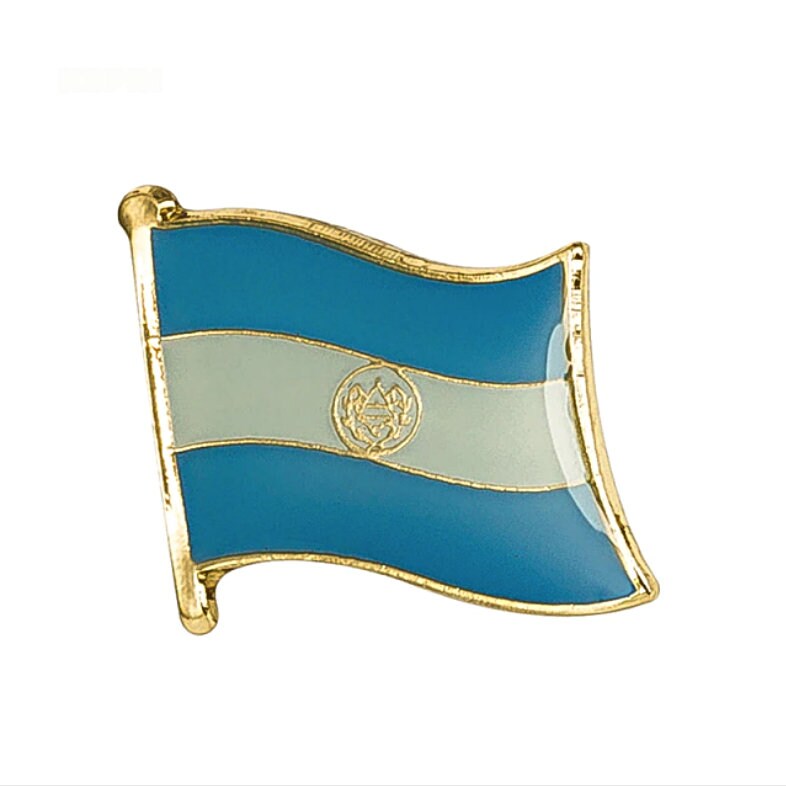 El Salvador Flag Lapel clothes / country flag Badge / El Salvador national Brooch / El Salvador Flag Lapel Pin / El Salvador enamel pin