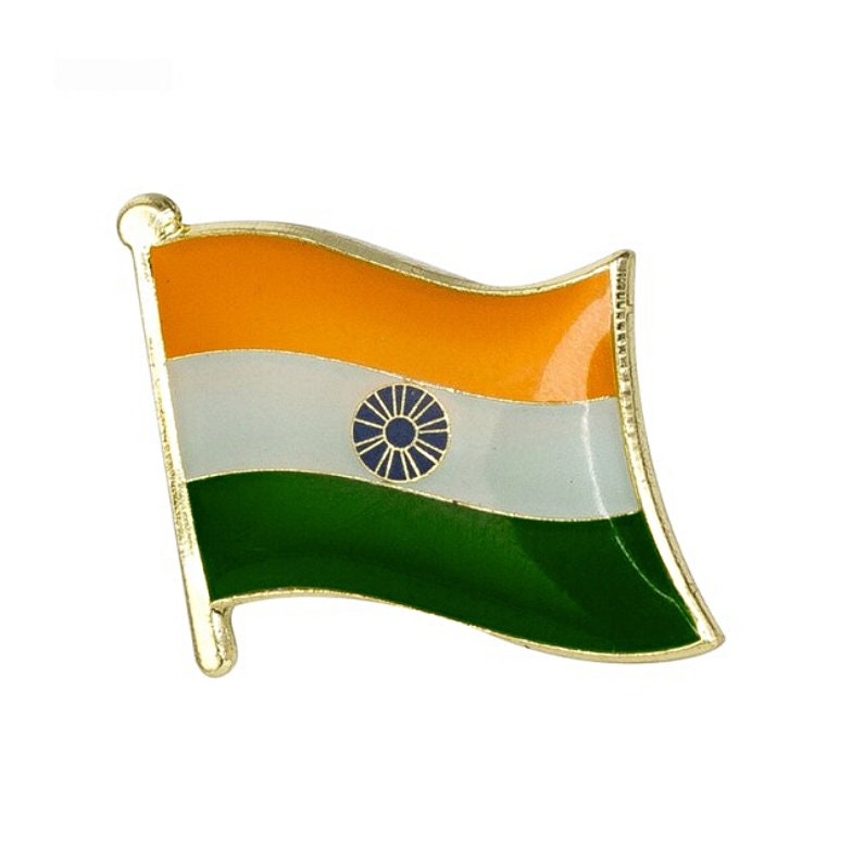 India Flag Lapel clothes / country flag Badge / Indian national Brooch / India Flag Lapel Pin / India enamel pin