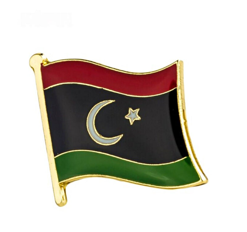 Libya Flag Lapel clothes / country flag Badge / Libya national Brooch / Libya Flag Lapel Pin / Libya enamel pin
