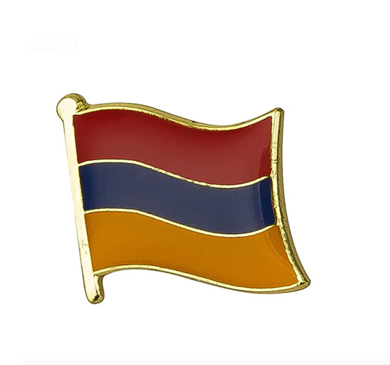 Armenia Flag Lapel clothes / country flag Badge / Armenian national Brooch / Armenia Flag Lapel Pin / Armenia enamel pin