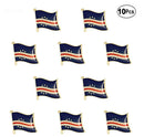 Cape Verde Flag Lapel Pins / Cape Verde country flag Badge / Cape Verde enamel lapel pins / Cape Verde Brooch / Clothes pins