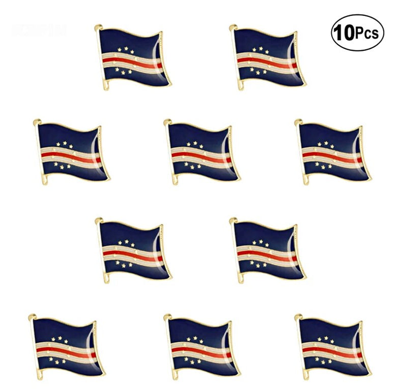 Cape Verde Flag Lapel Pins / Cape Verde country flag Badge / Cape Verde enamel lapel pins / Cape Verde Brooch / Clothes pins
