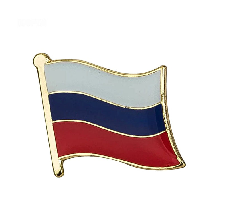 Russia Flag Lapel clothes / country flag Badge / Russian national flag Brooch / Russia National Flag Lapel Pin / Russia enamel pin