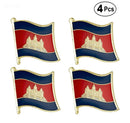 Cambodia Flag Lapel clothes / country flag Badge / Cambodian national flag Brooch / Cambodia National Flag Lapel Pin / Cambodia enamel pin
