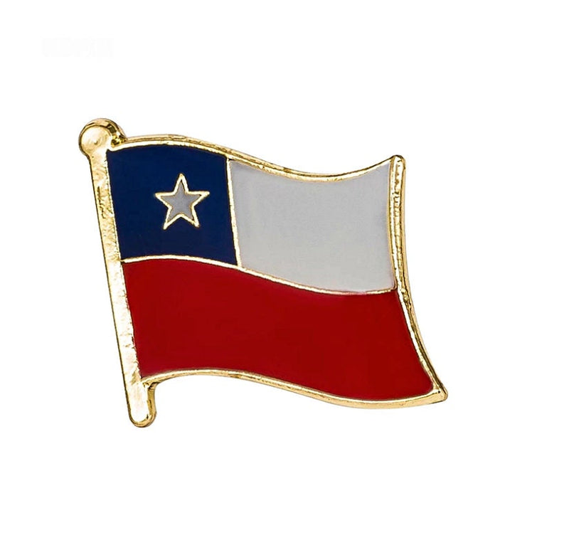 Chile Flag Lapel Pins / Chile country flag Badge / Chile enamel lapel pins / Chile Brooch / Clothes pins