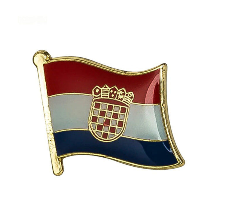 Croatia Flag Lapel clothes / country flag Badge / Croatian national flag Brooch / Croatia National Flag Lapel Pin / Croatia enamel pin