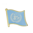United Nations Flag Lapel clothes / country flag Badge / United Nations flag Brooch / UN Flag Lapel Pin / United Nations enamel pin