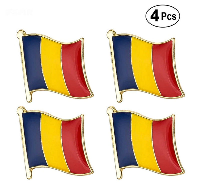 Romania Flag Lapel clothes / country flag Badge / Romanian national flag Brooch / Romania National Flag Lapel Pin / Romania enamel pin