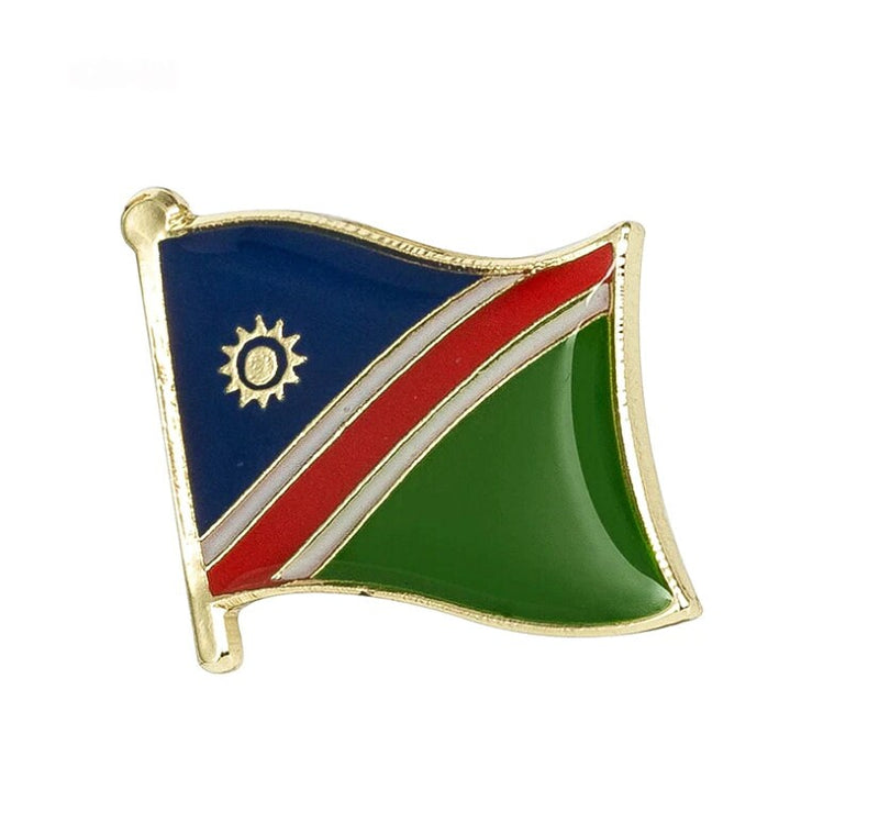 Namibia Flag Lapel clothes / country flag Badge / Namibia national flag Brooch / Namibia Flag Lapel Pin / Namibia enamel pin