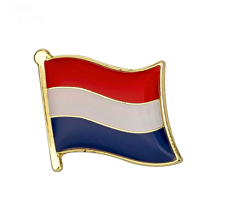 Netherlands Flag Lapel clothes / country flag Badge / Netherlands national flag Brooch / Netherlands Flag Lapel Pin / Netherlands enamel pin