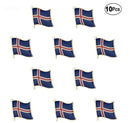 Iceland Flag Lapel clothes / country flag Badge / Iceland national flag Brooch / Iceland Flag Lapel Pin / Iceland enamel pin