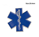 Star of life Lapel clothes pin / Star of life Badge / Star of life Brooch / Star of life enamel lapel pin