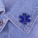 Star of life Lapel clothes pin / Star of life Badge / Star of life Brooch / Star of life enamel lapel pin