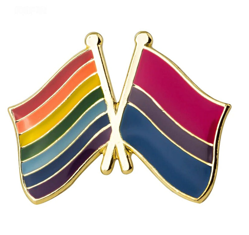 Bisexual Pride Flag Lapel Pin LGBTQ+ Transgender Gender Fluid Aromantic Genderqueer Pansexual Bisexual Asexual Nonbinary Lesbian Polyamorous