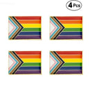 Progress pride flag Lapel Pin / LGBTQIA progress rainbow pride flag enamel pin