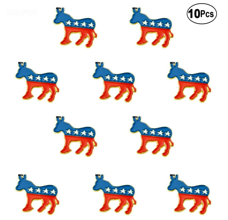 Democratic party donkey Lapel Pin / Democratic donkey Badge / Democratic party Brooch / Democratic donkey enamel lapel pin