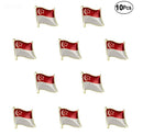Singapore Flag Lapel clothes / country flag Badge / Singapore national flag Brooch / Singapore Flag Lapel Pin / Singapore enamel pin