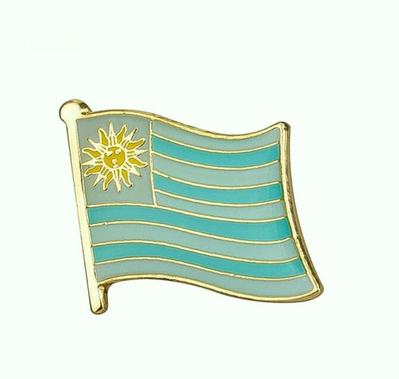 Uruguay Flag Lapel clothes / country flag Badge / Uruguay national flag Brooch / Uruguay Flag Lapel Pin / Uruguay enamel pin
