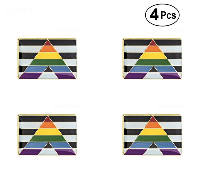 Straight allies Pride Flag Lapel Pin / LGBTQIA enamel pin / Straight Allies Genderqueer Bisexual Asexual Nonbinary Lesbian Polyamorous