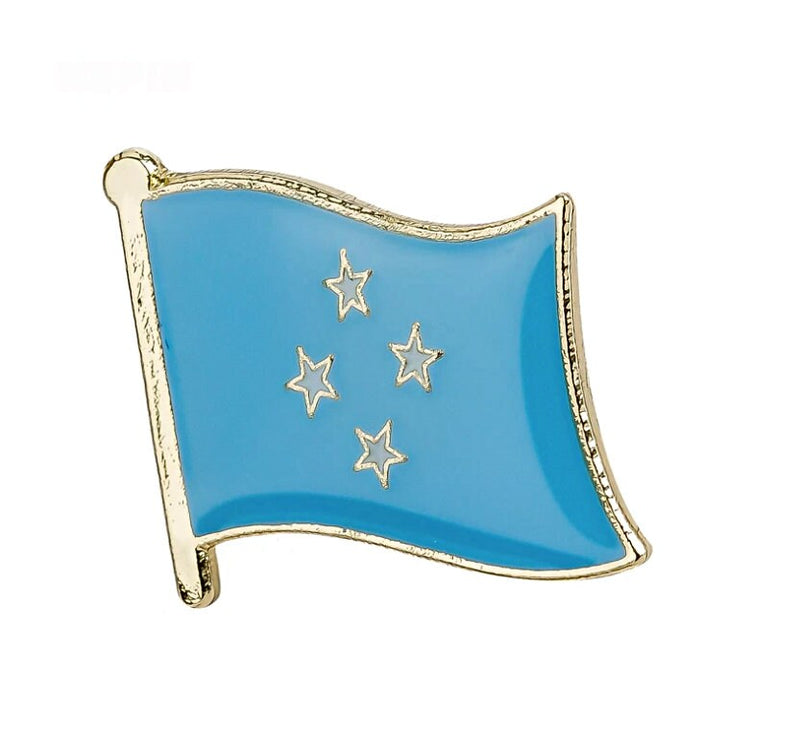 Micronesia Flag Lapel clothes / country flag Badge / Micronesia national flag Brooch / Micronesia Flag Lapel Pin / Micronesia enamel pins