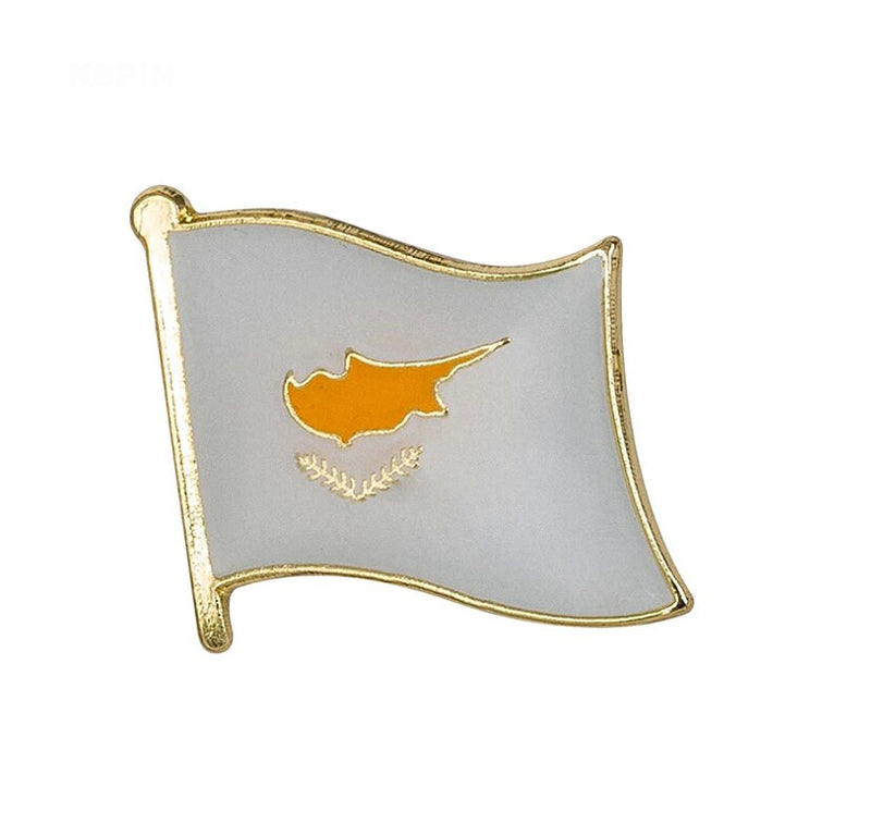 Cyprus Flag Lapel clothes / country flag Badge / Cyprus national flag Brooch / Cyprus Flag Lapel Pin / Cyprus enamel pins
