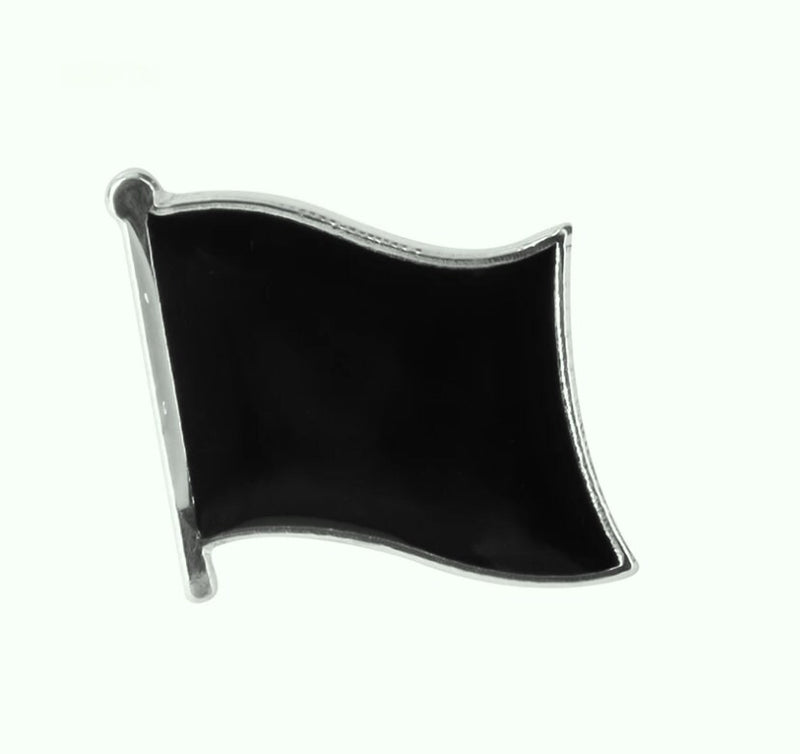 Black Flag Lapel clothes / country flag Badge / Black national flag Brooch / Black Flag Lapel Pin / Black enamel pin