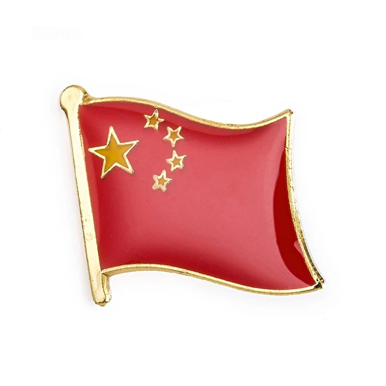 China Flag Lapel clothes / country flag Badge / China national flag Brooch / China National Flag Lapel Pin / China enamel pin