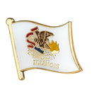 Illinois State flag lapel pin / USA Illinois flag clothes brooch / enamel pins / Illinois flag Badge / Illinois pin
