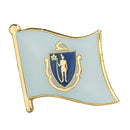 Massachusetts State flag lapel pin / USA Massachusetts flag clothes brooch / enamel pins / Massachusetts flag Badge / Massachusetts pin