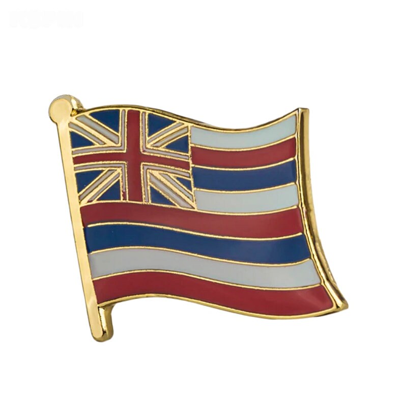Hawaii State flag lapel pin / USA Hawaii flag clothes brooch /Hawaii enamel pins / Hawaii flag Badge / Hawaii pin