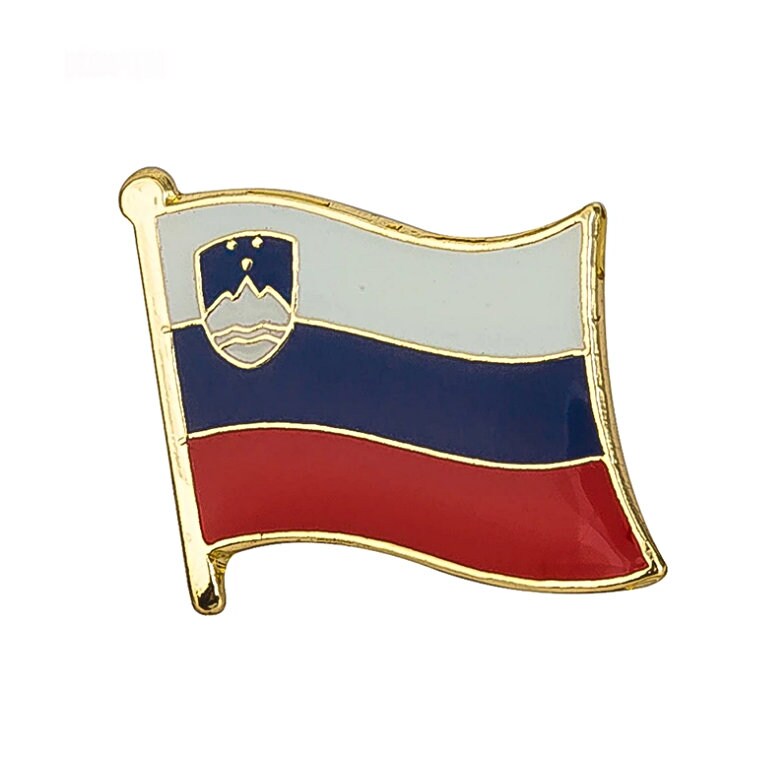 Slovenia Flag Lapel clothes / country flag Badge / Slovenia national flag Brooch / Slovenia National Flag Lapel Pin / Slovenia enamel pin
