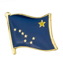 Alaska State flag lapel pin / USA Alaska flag clothes brooch / enamel pins / Alaska flag Badge / Alaska pin