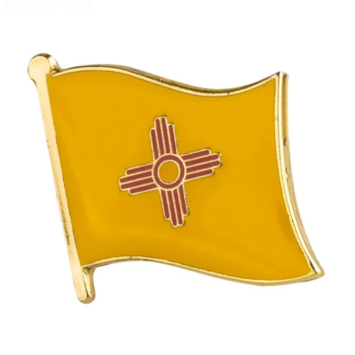 New Mexico State flag lapel pin / USA New Mexico flag clothes brooch / enamel pins / New Mexico flag Badge / New Mexico pin
