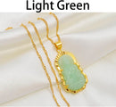 Jade Buddha Necklace / Buddhist Guanyin pendant necklace / 18K gold plated Chinese style amulet / Maitreya pendant gold Necklace Jewelry