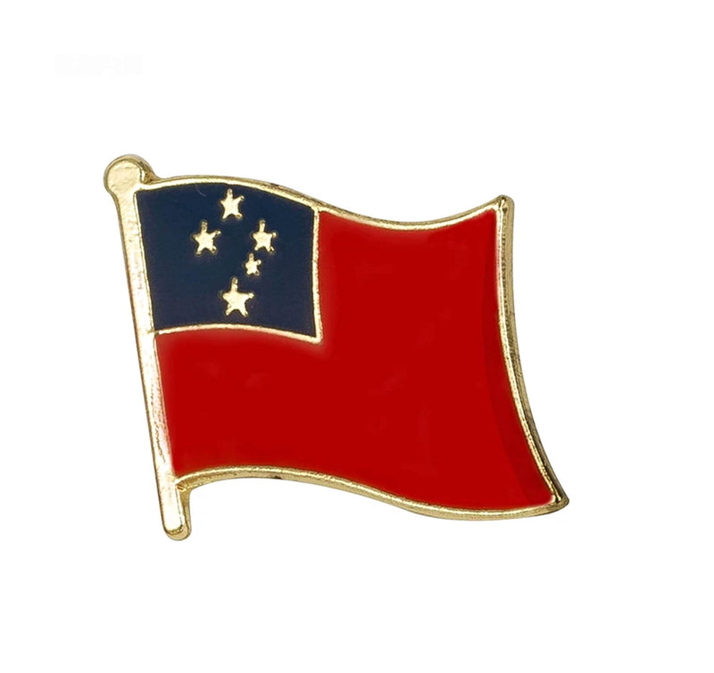 Samoa Flag Lapel clothes / Samoa country flag Badge / Samoa national flag Brooch / Samoa National Flag Lapel Pin / Samoa pin