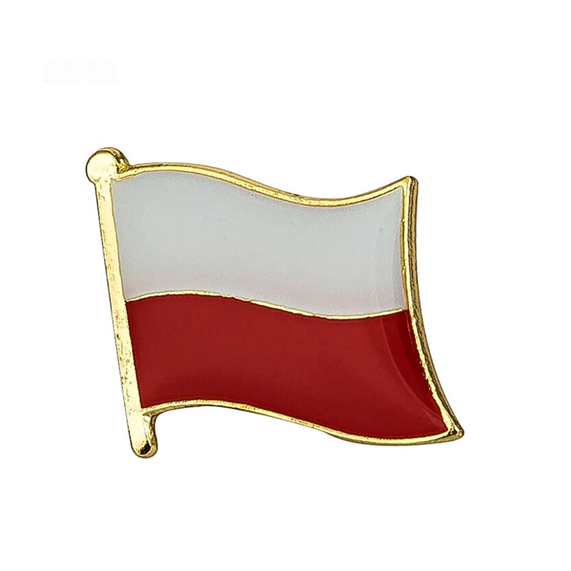 Poland Flag Lapel clothes / country flag Badge / Poland national flag Brooch / Polska National Flag Lapel Pin