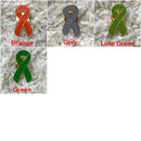Ribbon Cancer Awareness Lapel Pin / Colon, Breast, Lung, Liver, Uterine, Aids, Pancreatic, Prostate, Bone, Sarcoma, Testicular badge pins