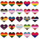 LGBTQIA Gay flag pride heart lapel pins / Transgender Asexual Polysexual Intersex Genderqueer Genderfluid Lesbian Straight ally polyamorous
