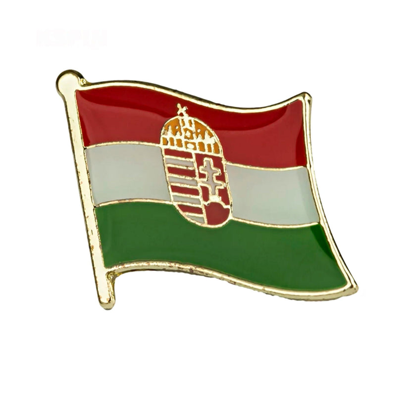 Hungary Flag Lapel clothes / country flag Badge / Hungarian flag Brooch / Hungary Flag Lapel Pin / Flag of Hungary 1915-1918, 1919-1946