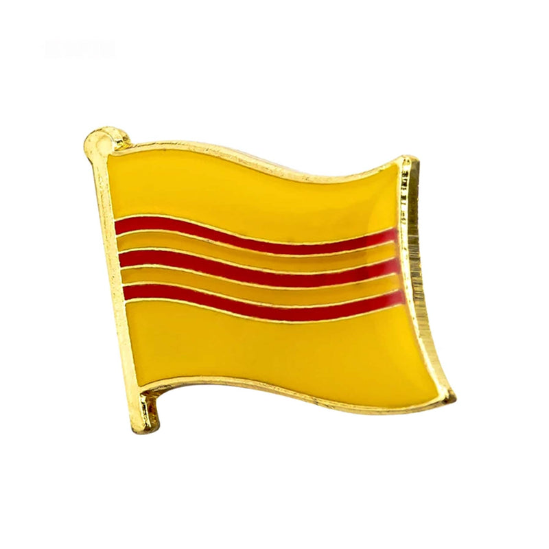 Stripe Vietnam Flag Lapel clothes / country flag Badge / Vietnamese flag Brooch / Vietnam National Flag Lapel Pin / Vietnam enamel pins