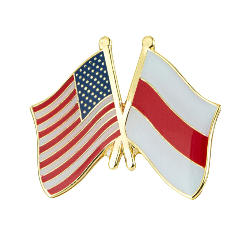 Belarus & USA friendship Flag Lapel pin / country flag Badge / Belarus American flag Brooch / United States Belarus enamel pin