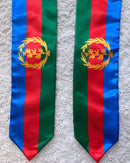 DOUBLE SIDED Eritrea flag Graduation stole / Eritrea flag graduation sash / Eritrean International Student Abroad / Eritrea flag scarf